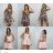 Women's short summer floral strappy dress (XS/S/M ONE SIZE) ITALIAN FASHION IMM25M40499