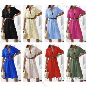 Women's short sleeve summer casual dress (S/M/L ONE SIZE) ITALIAN FASHION IMWGB25022