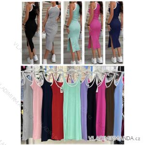Women's short sleeve summer casual dress (S/M/L ONE SIZE) ITALIAN FASHION IMWGB25022