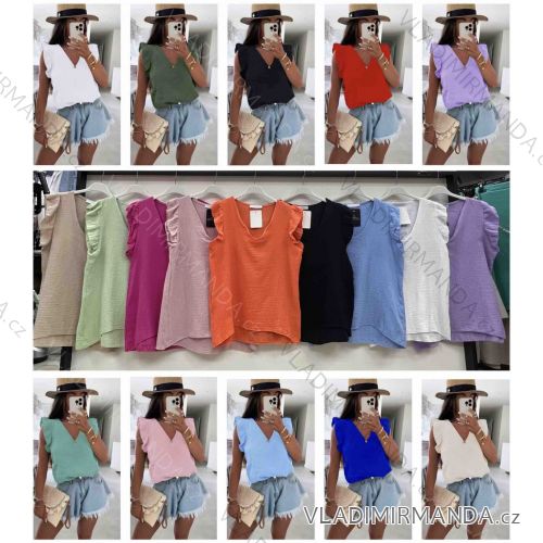 Women's short sleeve summer casual dress (S/M/L ONE SIZE) ITALIAN FASHION IMWGB25022