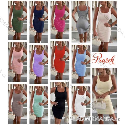 Women's short sleeve summer casual dress (S/M/L ONE SIZE) ITALIAN FASHION IMWGB25022