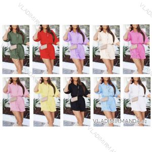 Women's short sleeve summer casual dress (S/M/L ONE SIZE) ITALIAN FASHION IMWGB25022