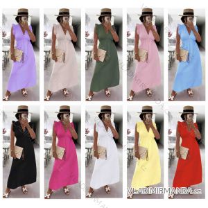 Women's short sleeve summer casual dress (S/M/L ONE SIZE) ITALIAN FASHION IMWGB25022
