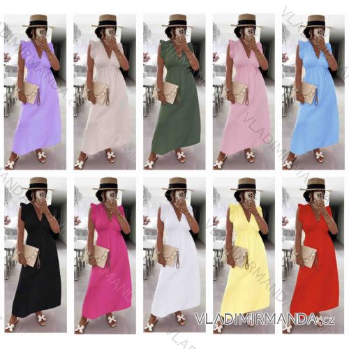 Women's short sleeve summer casual dress (S/M/L ONE SIZE) ITALIAN FASHION IMWGB25022
