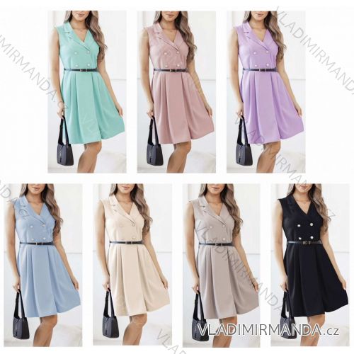 Women's short sleeve summer casual dress (S/M/L ONE SIZE) ITALIAN FASHION IMWGB25022