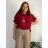 Tunic with pendant short sleeve women's oversized (54/56/58 ONE SIZE) ITALIAN FASHION IM425031