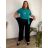 Women's long summer trousers, oversized (44/46/48 ONE SIZE) ITALIAN FASHION IMC25251