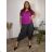 Women's Wide Summer Elastic Pants (56/58) ITALIAN FASHION IMSM24020 50/52 šedá tmavá
