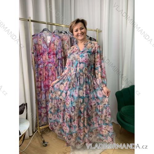 Women's Long Sleeve Shirt Dress (S/M ONE SIZE) ITALIAN FASHION IMWD232607