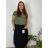 Women's Warm Long Sleeve Dress (L / XL ONE SIZE) ITALIAN FASHION IM421MIA