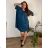 Women's Oversized Knitted Long Sleeve Sweater (S/M ONE SIZE) ITALIAN FASHION IMSN2416125