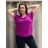 Tunic with pendant short sleeve women's plus size (3XL/4XL ONE SIZE) ITALIAN FASHION IMC23020