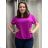 Tunic with pendant short sleeve women's plus size (3XL/4XL ONE SIZE) ITALIAN FASHION IMC23020