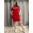 Classic dress with pockets, short sleeves, women's TERESA (40/42/44 ONE SIZE) ITALIAN FASHION IMC25188