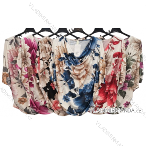 Women's long sleeve zip-up sweatshirt (S/M/L ONE SIZE) ITALIAN FASHION IMPLI2539762