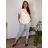 Elegant trousers with belt for women (S/M/L ONE SIZE) ITALIAN FASHION IM425057