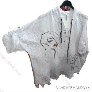 Women's Oversized Knitted Long Sleeve Sweater (S/M ONE SIZE) ITALIAN FASHION IMSN2416125