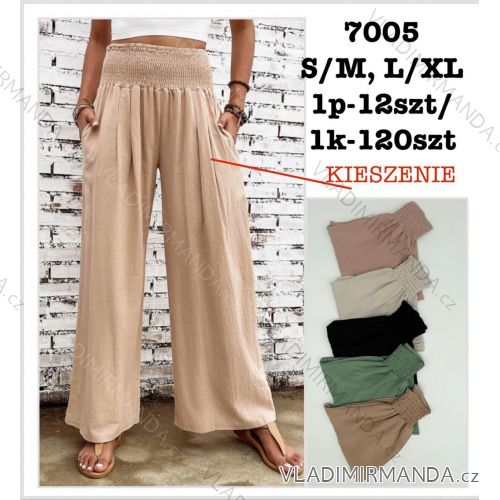 Women's long summer trousers (S/M - L/XL) MIE257005