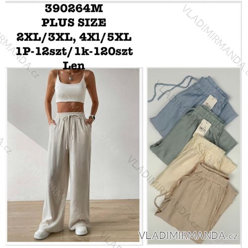 Women's long summer trousers, oversized (2XL/3XL - 4XL/5XL) MIE25390264M