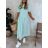 Women's short sleeve summer casual dress (S/M/L ONE SIZE) ITALIAN FASHION IMWGB25022