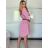 Short Sleeve Shirt Dress women (uni L-2XL) ITALIAN MODA IMS20002