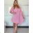 Short Sleeve Shirt Dress women (uni L-2XL) ITALIAN MODA IMS20002