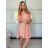 Short Sleeve Shirt Dress women (uni L-2XL) ITALIAN MODA IMS20002