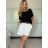 Tričko oversize krátký rukáv dámské (S/M/L ONE SIZE) ITALSKá MóDA IM325COMUNE/DUR -   black -   S / M / L