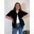 Women's Oversized Knitted Long Sleeve Sweater (S/M ONE SIZE) ITALIAN FASHION IMSN2416125  green khaki