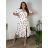 Šaty elegantní košilové dlouhý rukáv dámské (S/M ONE SIZE) ITALSKÁ MÓDA IMWY21734 48/50 white