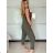 Women's long jumpsuit with straps (S/M/L ONE SIZE) ITALIAN FASHION IMSM25LADA/DU - beige - S/M/L