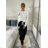 Short summer dress short sleeve women's oversized (40/42/44 ONE SIZE) ITALIAN FASHION IMD25022 -   black -   S / M / L