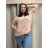 Women's Oversized Knitted Long Sleeve Sweater (S/M ONE SIZE) ITALIAN FASHION IMSN2416125