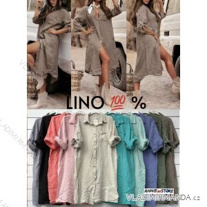 Women's short sleeve summer casual dress (S/M/L ONE SIZE) ITALIAN FASHION IMWGB25022