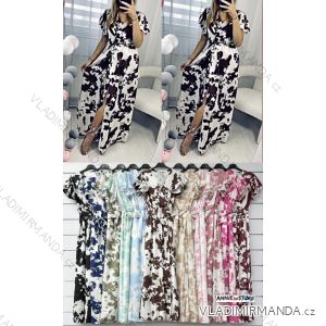 Women's short sleeve summer casual dress (S/M/L ONE SIZE) ITALIAN FASHION IMWGB25022