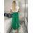 Women's Long Summer Pants with Belt (S/M ONE SIZE) ITALIAN FASHION IMD24080 S / M / L green