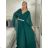Long elegant short sleeve women's dress (S/M/L ONE SIZE) ITALIAN FASHION IMPSH2550410