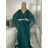 Long elegant short sleeve women's dress (S/M/L ONE SIZE) ITALIAN FASHION IMPSH2550410 M / L wine