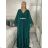 Long elegant short sleeve women's dress (S/M/L ONE SIZE) ITALIAN FASHION IMPSH2550410 M / L wine