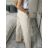 Elegant long trousers with belt for women (S/M/L ONE SIZE) ITALIAN FASHION IMC25248 S / M / L beige