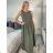 Women's Light Knitted Long Sleeve Sweater (L/XL ONE SIZE) ITALIAN FASHION IM723GALA