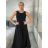 Women's Light Knitted Long Sleeve Sweater (L/XL ONE SIZE) ITALIAN FASHION IM723GALA S / M / L black