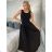 Women's Light Knitted Long Sleeve Sweater (L/XL ONE SIZE) ITALIAN FASHION IM723GALA S / M / L black