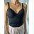 Women's long sleeve top/croptop (S/M ONE SIZE) ITALIAN FASHION IMPLP2386080075 black S / M