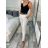 Women's long summer trousers (S/M/L ONE SIZE) ITALIAN FASHION IM725022 S / M / L béžová krémová