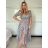 Carmen summer dress (S / M / L ONE SIZE) ITALIAN FASHION IMWY22051 -   green -   S / M / L
