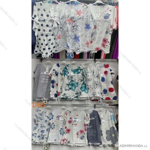 Women's Long Chiffon Short Sleeve Dress (S/M ONE SIZE) ITALIAN FASHION IMWGS231048
