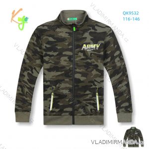 Zip-up sweatshirt long sleeve children's youth girls and boys (116-146) KUGO FM8781