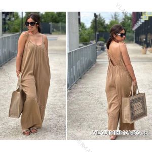 Women's long summer jumpsuit with straps (S/M/L ONE SIZE) ITALIAN FASHION IMM25m56631