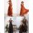 Women's Elegant Belt Long Sleeve Dress (S/M ONE SIZE) ITALIAN FASHION IMM23UN6139